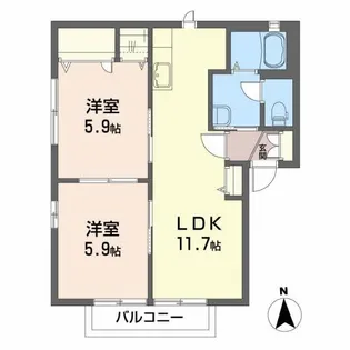 ルミエールIII【2階】の間取り