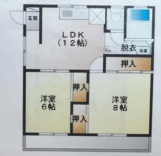 松尾原マンション【2階】の間取り