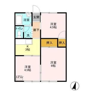 コーポ冨田 I【1階】の間取り