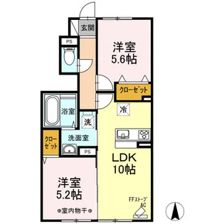 メゾン・フレックス【1階】の間取り