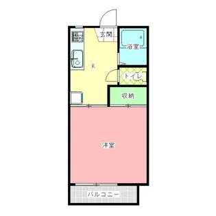 メゾンリバーグリーンB棟【1階】の間取り