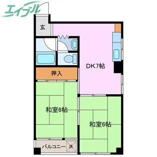 祇園ハイツ伍番街【4階】の間取り