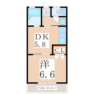 鹿児島県阿久根市鶴見町【アパート】の間取り