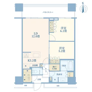 ワールドタワーレジデンス【40階】の間取り