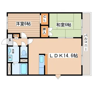 MSKコートII【1階】の間取り