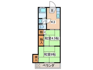 国分寺ハイメント【2階】の間取り