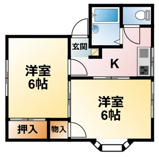 千葉県東金市福俵【アパート】の間取り