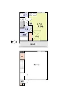 エミベース 入間 鍵山【1階】の間取り