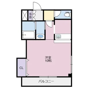 1Kの間取り画像