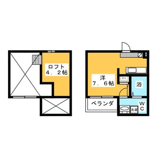 ラ・フォルテ【1階】の間取り