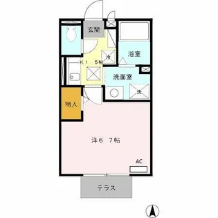 大阪府藤井寺市林4【アパート】の間取り