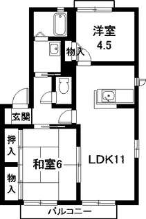 愛知県知多市寺本新町1【一戸建】の間取り