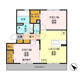 カーサインテヴィラI【2階】の間取り