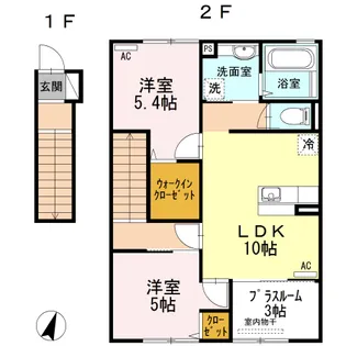 ウィットシバタ【2階】の間取り
