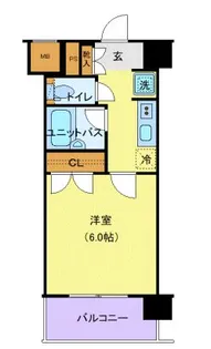 1Kの間取り画像