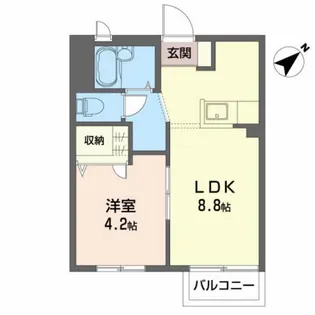 プレザント・ハウスM 6【1階】の間取り