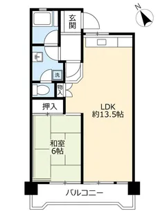 UR磯路公園【5階】の間取り