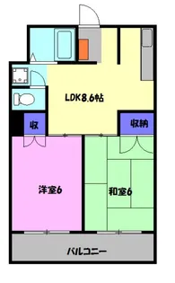 ブルースカイハイツ【3階】の間取り