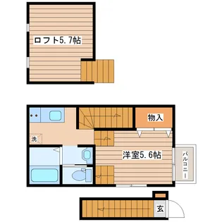 ザ・ソレイユ向山【2階】の間取り