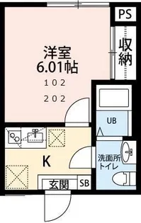 BRIX葛城【2階】の間取り