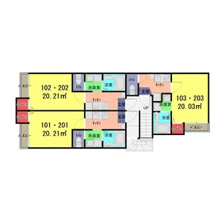 埼玉県川口市坂下町2【アパート】の間取り