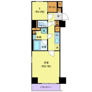 Log板橋区役所前【9階】の間取り