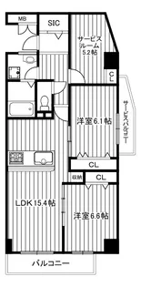 デラーノ【5階】の間取り