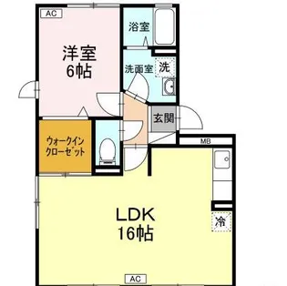 埼玉県和光市南1【アパート】の間取り