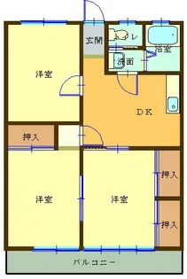 コーポ山形【2階】の間取り