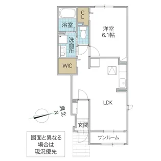 ポートアベニュー 1【1階】の間取り