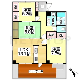 愛知県名古屋市南区平子2【マンション】の間取り