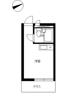 スカイコート品川【2階】の間取り