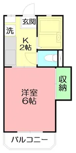 コーポ・クレイン【1階】の間取り