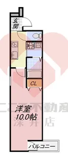 フジパレス上野芝III番館【3階】の間取り