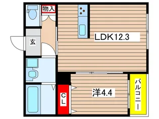 仮)le bois mizuho【2階】の間取り