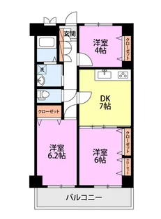 ロイヤル千歳21【6階】の間取り