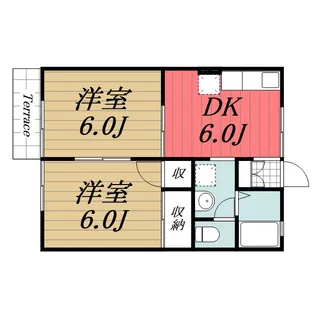千葉県市原市山木【アパート】の間取り