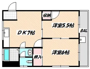 千葉県船橋市海神町南1【マンション】の間取り
