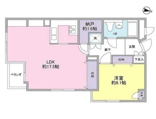 ホメスト池尻【4階】の間取り
