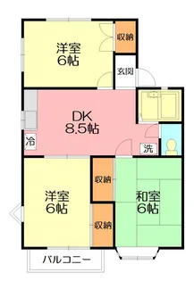 神奈川県茅ヶ崎市菱沼1【アパート】の間取り