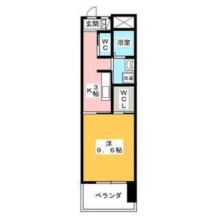 リバーズマンション長住【4階】の間取り