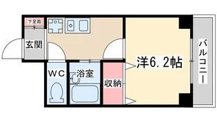 1Kの間取り画像