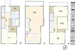 神奈川県横浜市西区御所山町【一戸建】の間取り