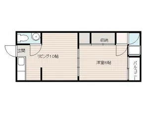滋賀県大津市大谷町【アパート】の間取り
