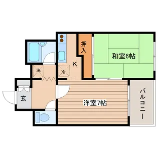 プランドビル木町【1階】の間取り