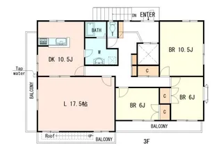 神奈川県横須賀市根岸町3【マンション】の間取り
