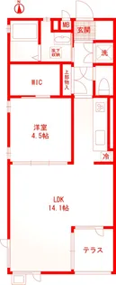 ヴィラ・カメリア【1階】の間取り