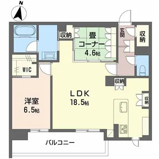 LUANA KAMISUGI【3階】の間取り