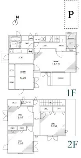 東京都世田谷区成城7【一戸建】の間取り