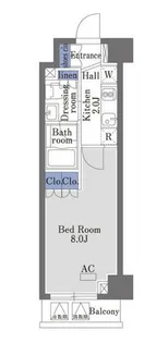 ヴァンヴェール日本橋【3階】の間取り